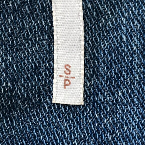 Free People Denim Jacket Women S Blue Hooded Distressed Button Up Long Sleeve - Picture 4 of 13